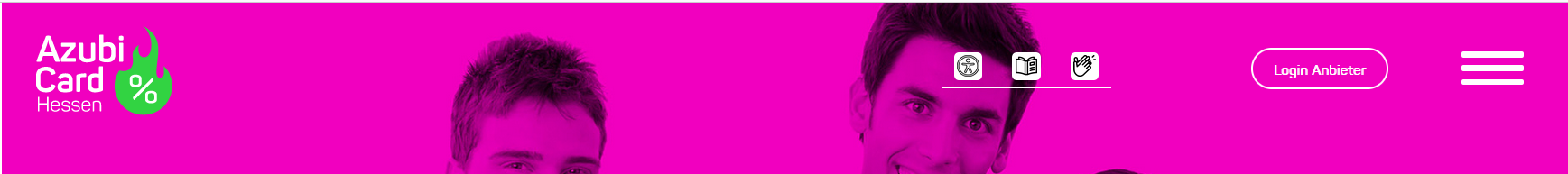 Screenshot von Menu Header Logo